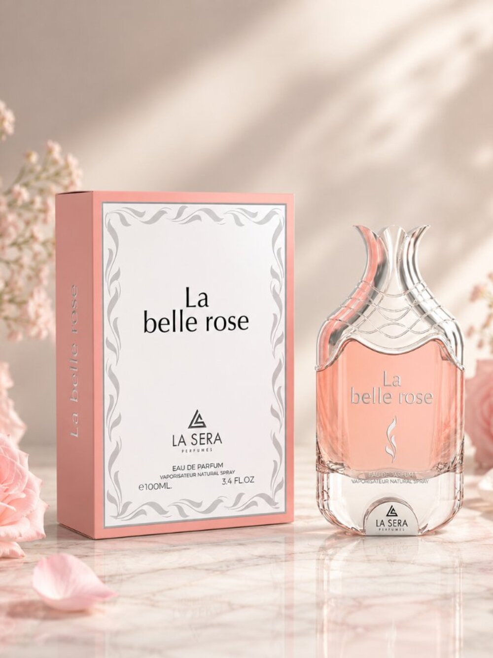 La Sera La Belle Rose Eau Da Parfum For Woman 100ML 3.4 Oz